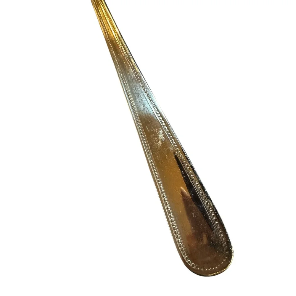Adcraft Plaza Stainless Steel Serving Spoon Beaded‎ Edge S/S 9 Inch Utensil